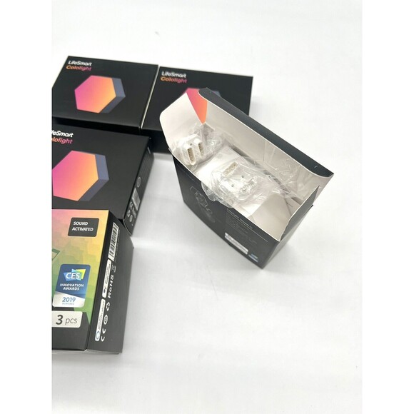 LifeSmart Cololight Pro LS166A3 Hexagon LED Lights Lot Of 10 *SEE PHOTOS* - Picture 7 of 7